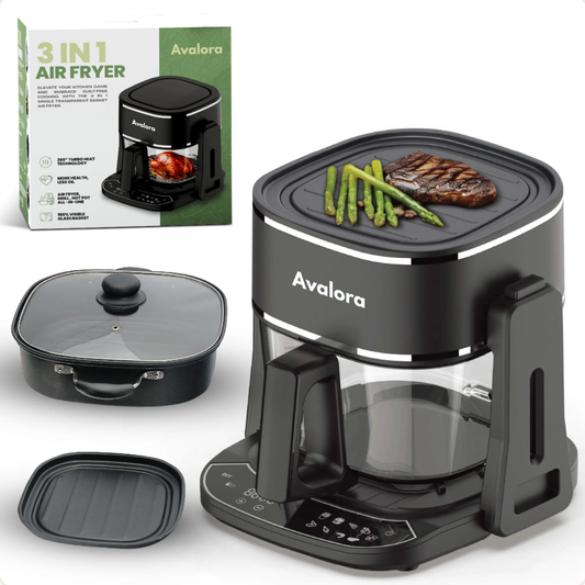 Avalora 3-in-1 Air Fryer Grill & Boil