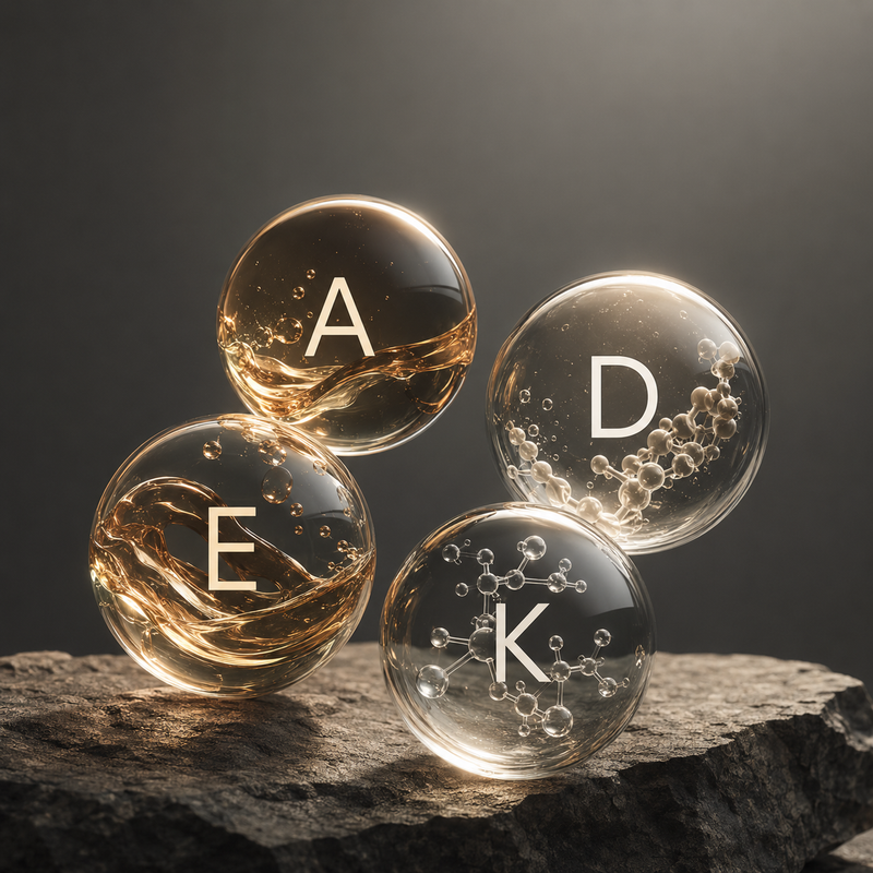 Vitamins A, D, E & K