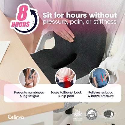 Tailbone-Relief Seat Cushion