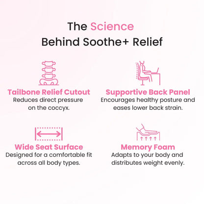 Tailbone-Relief Seat Cushion
