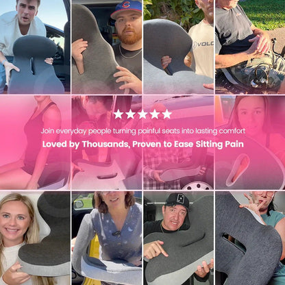 Tailbone-Relief Seat Cushion